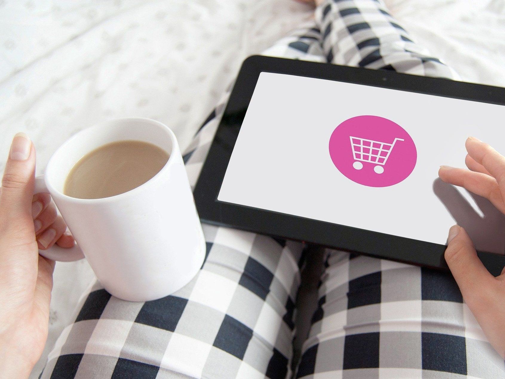 Shopping am Tablet zuhause