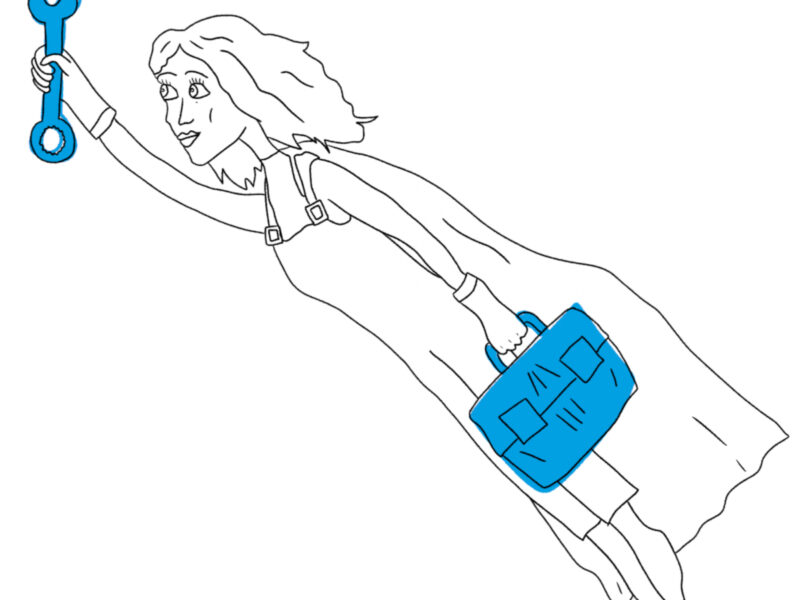 Kreislaufheldin Illustration