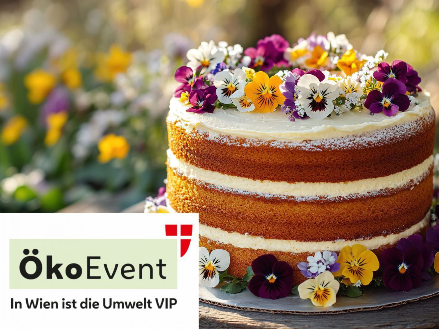 Geburtstagstorte mit ÖkoEvent Logo