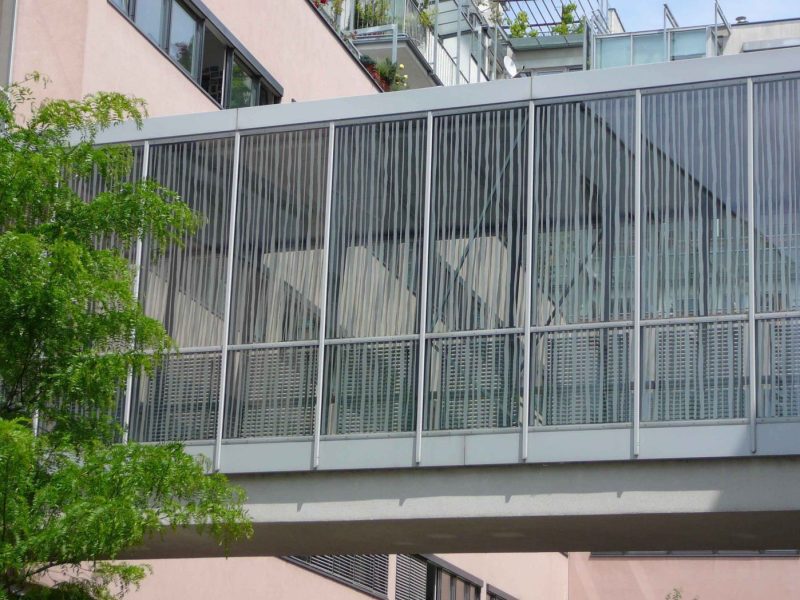 Markierte Glasflächen
